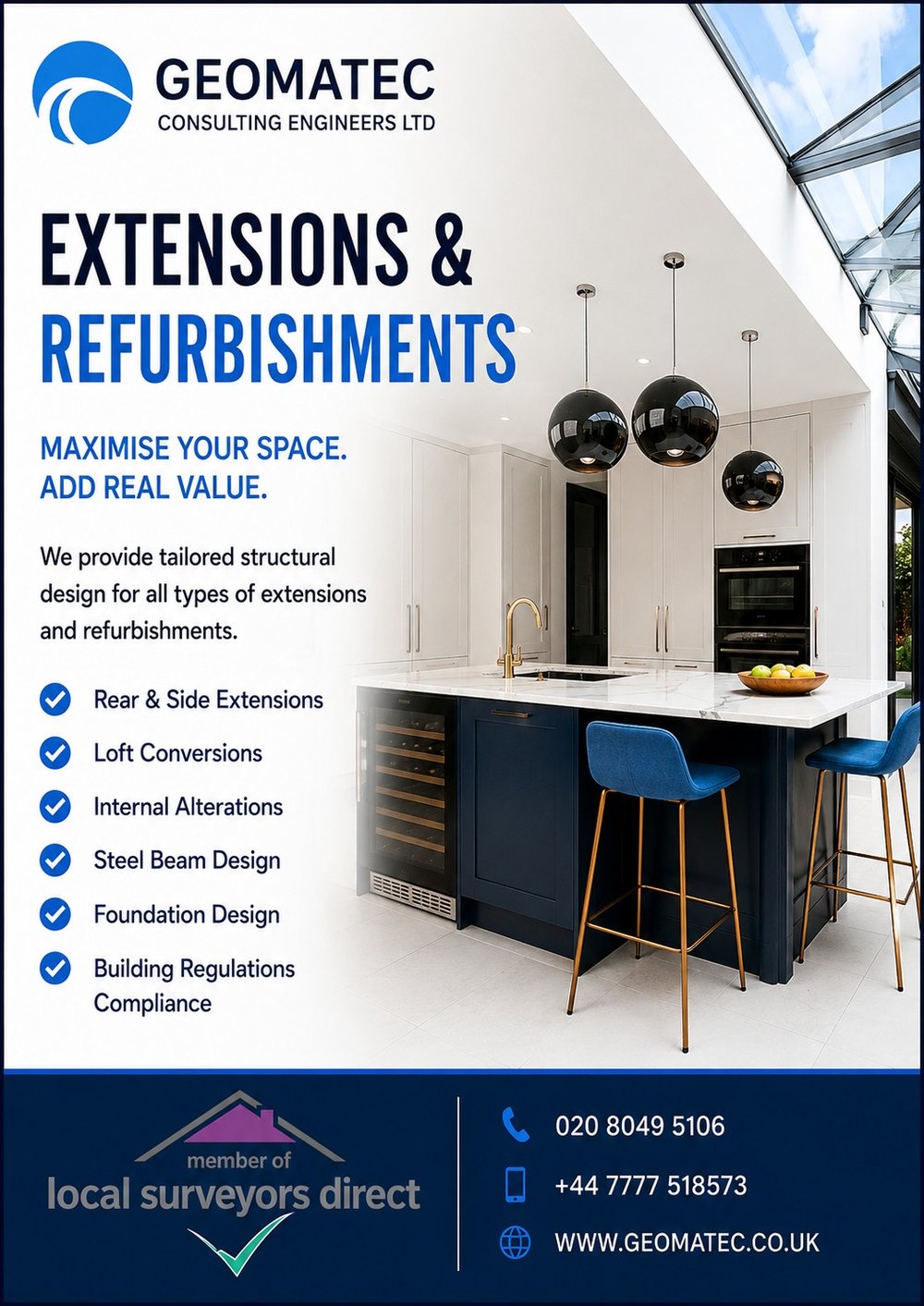 Geomatec extensions and refurbishments brochure
