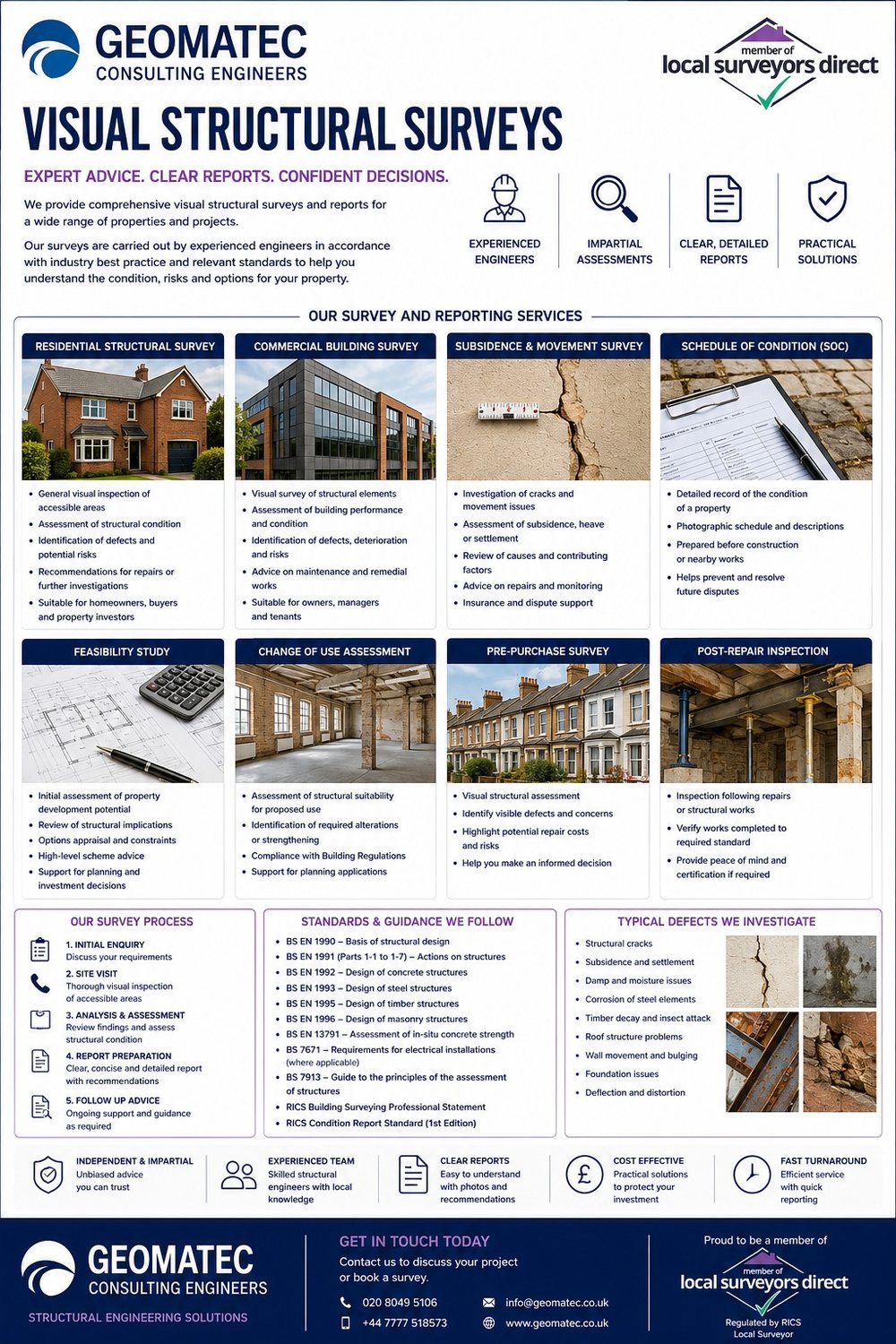 Geomatec visual structural surveys brochure